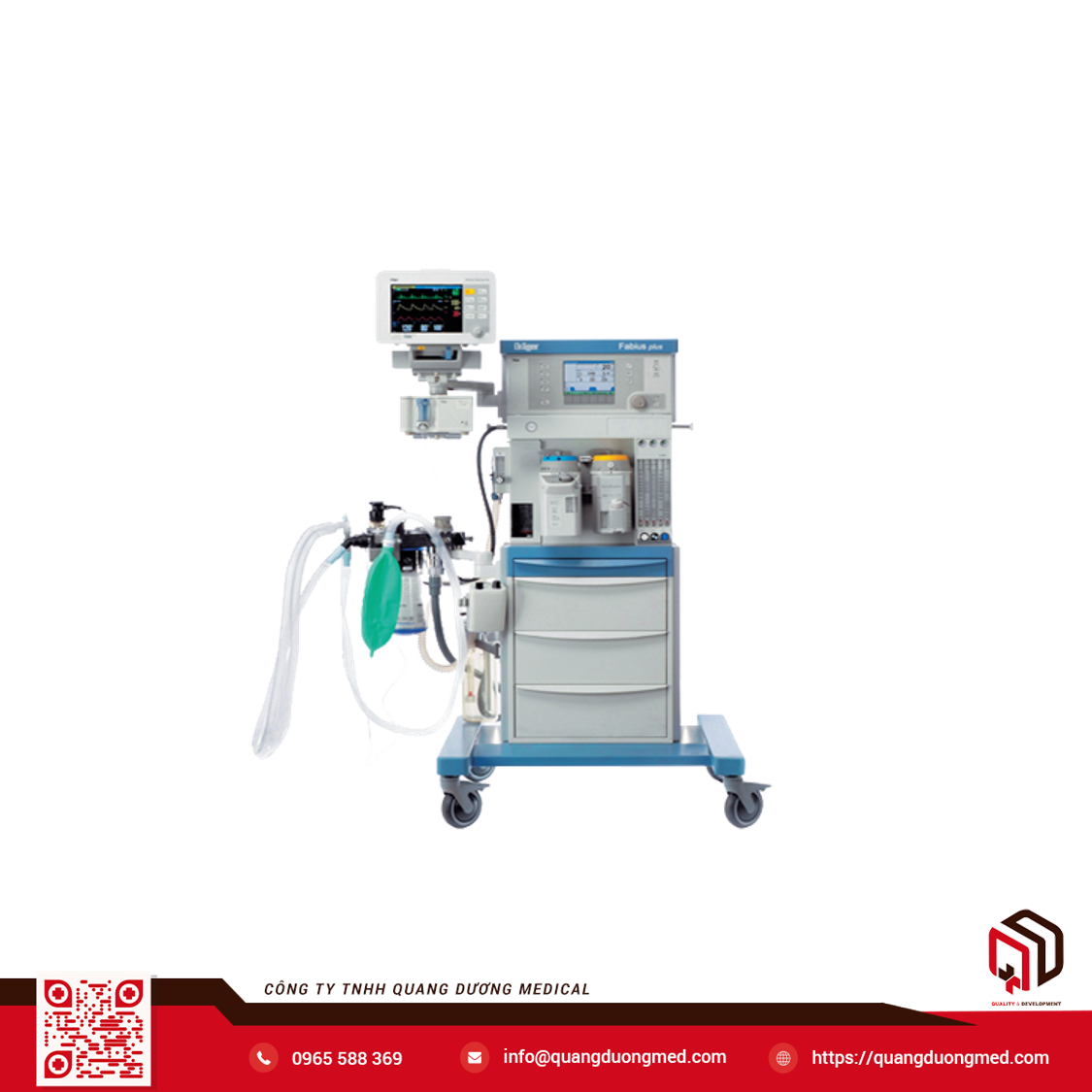 MÁY GÂY MÊ KÈM THỞ MODEL FABIUS PLUS